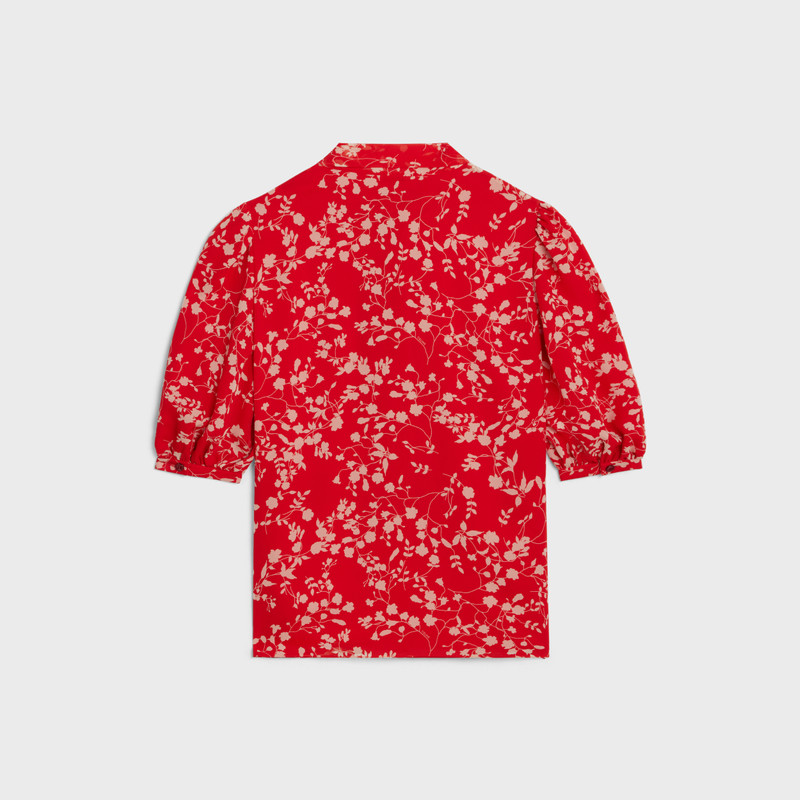 CELINE lavallière blouse in silk georgette outlook