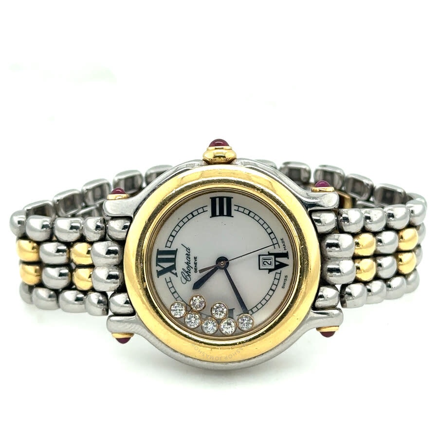 Pre-owned Chopard Happy Sport Quartz White Dial Ladies Watch 27/8249-23 - 5