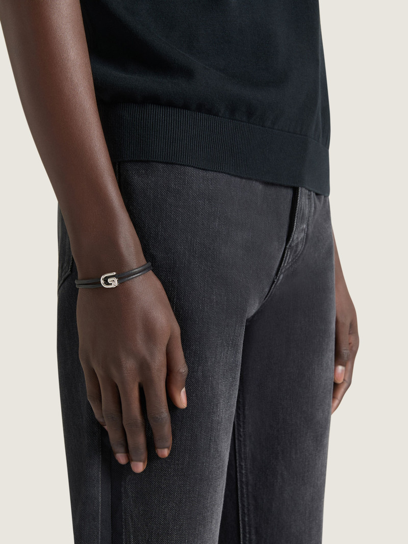 Givenchy G LINE BRACELET IN METAL AND CORD outlook