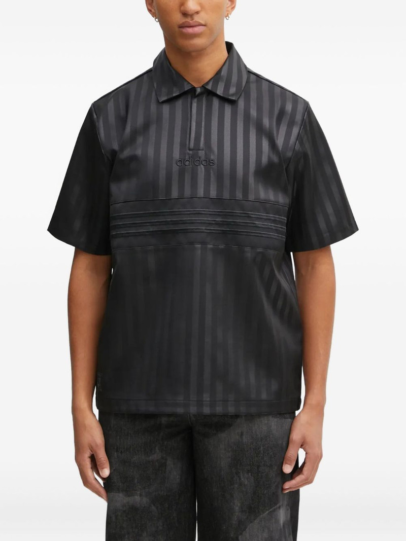 striped logo polo shirt 1