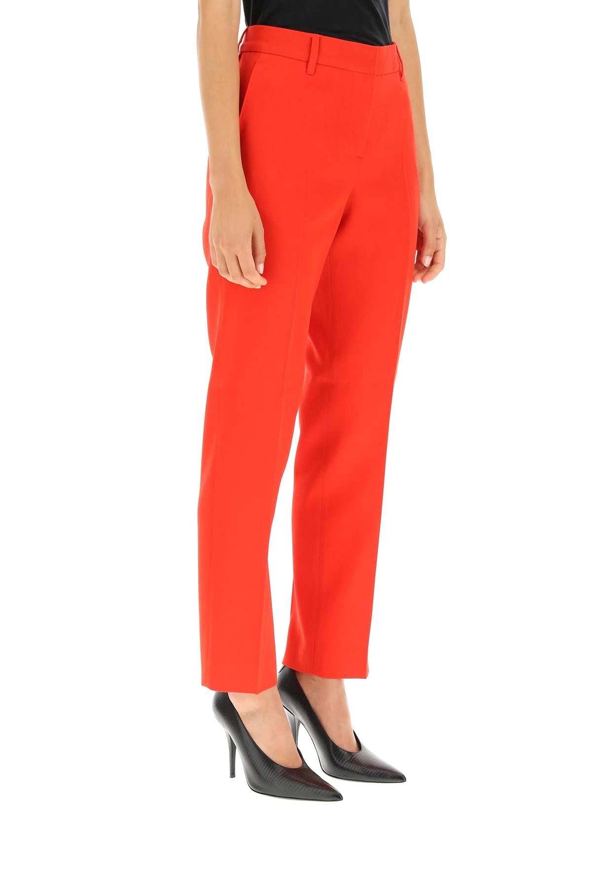 GRAIN DE POUDRE WOOL TROUSERS - 3