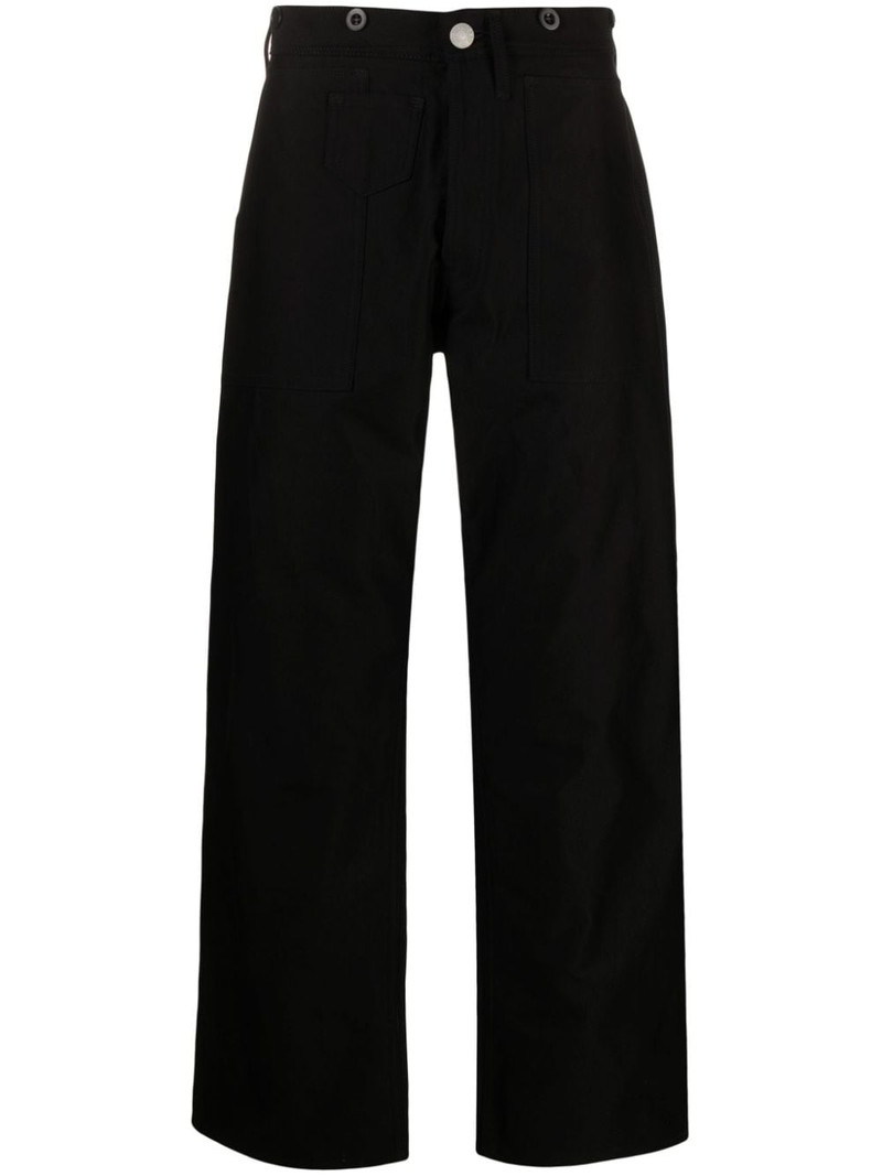 x Levis logo-patch wide-leg jeans 1