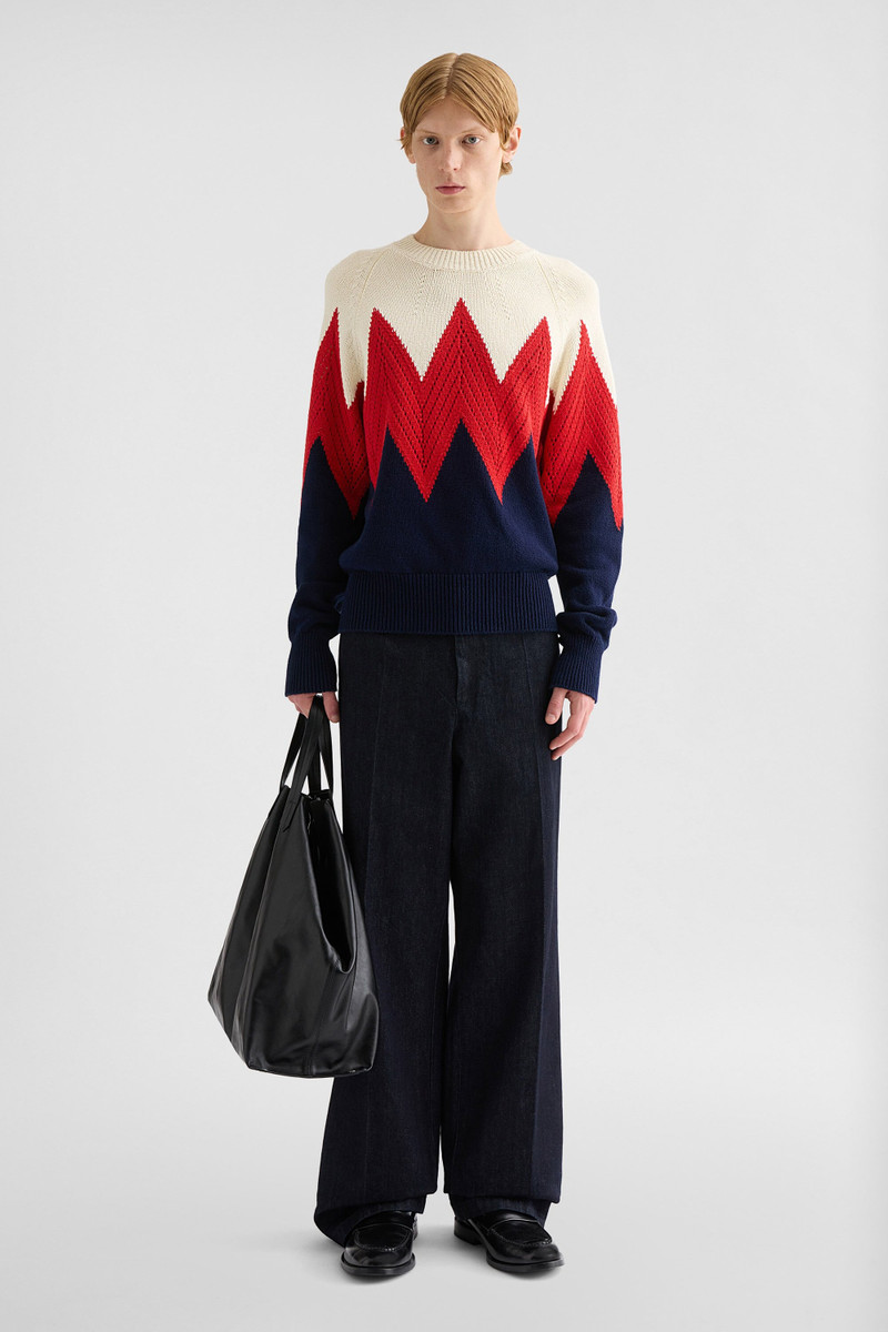 Jil Sander Cotton Pointelle Sweater outlook