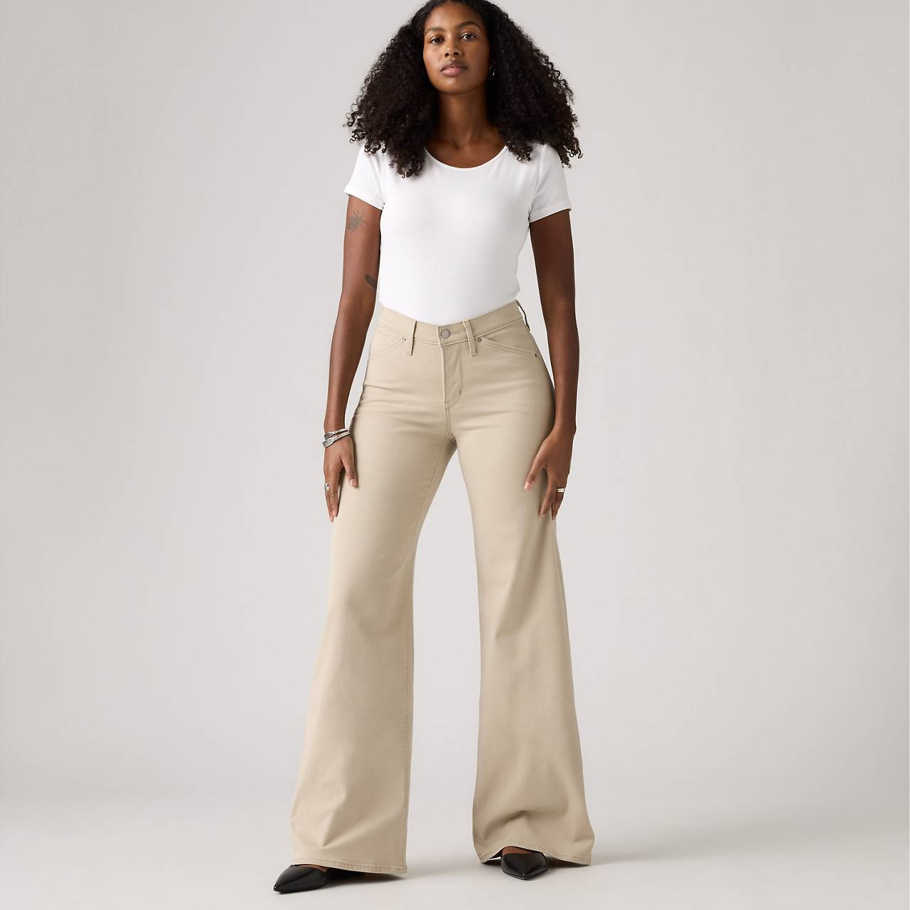 318 SHAPING NOTCH BACK WIDE LEG WOMEN'S JEANS - 3