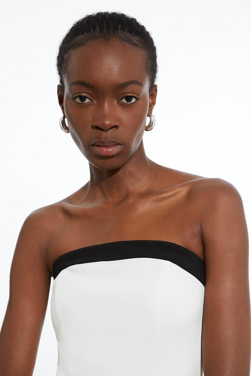 Compact Stretch Viscose Contrast Detail Bandeau 5