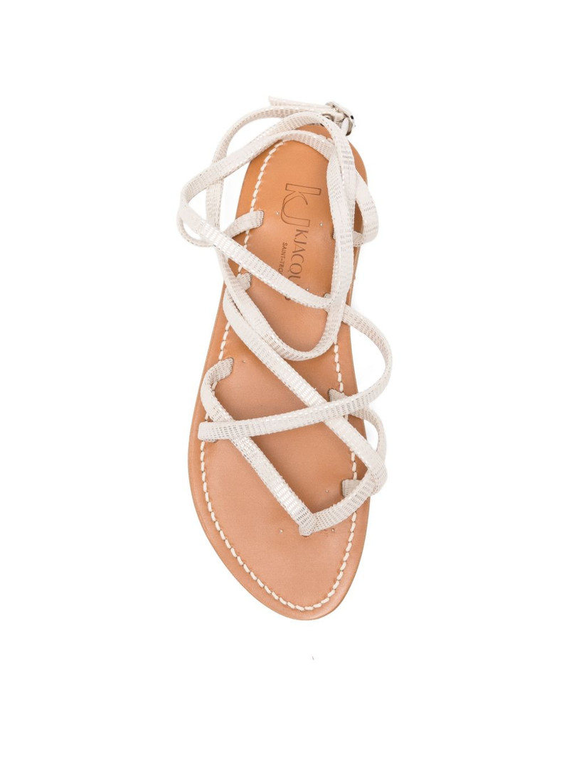 tie strappy flat sandals 4
