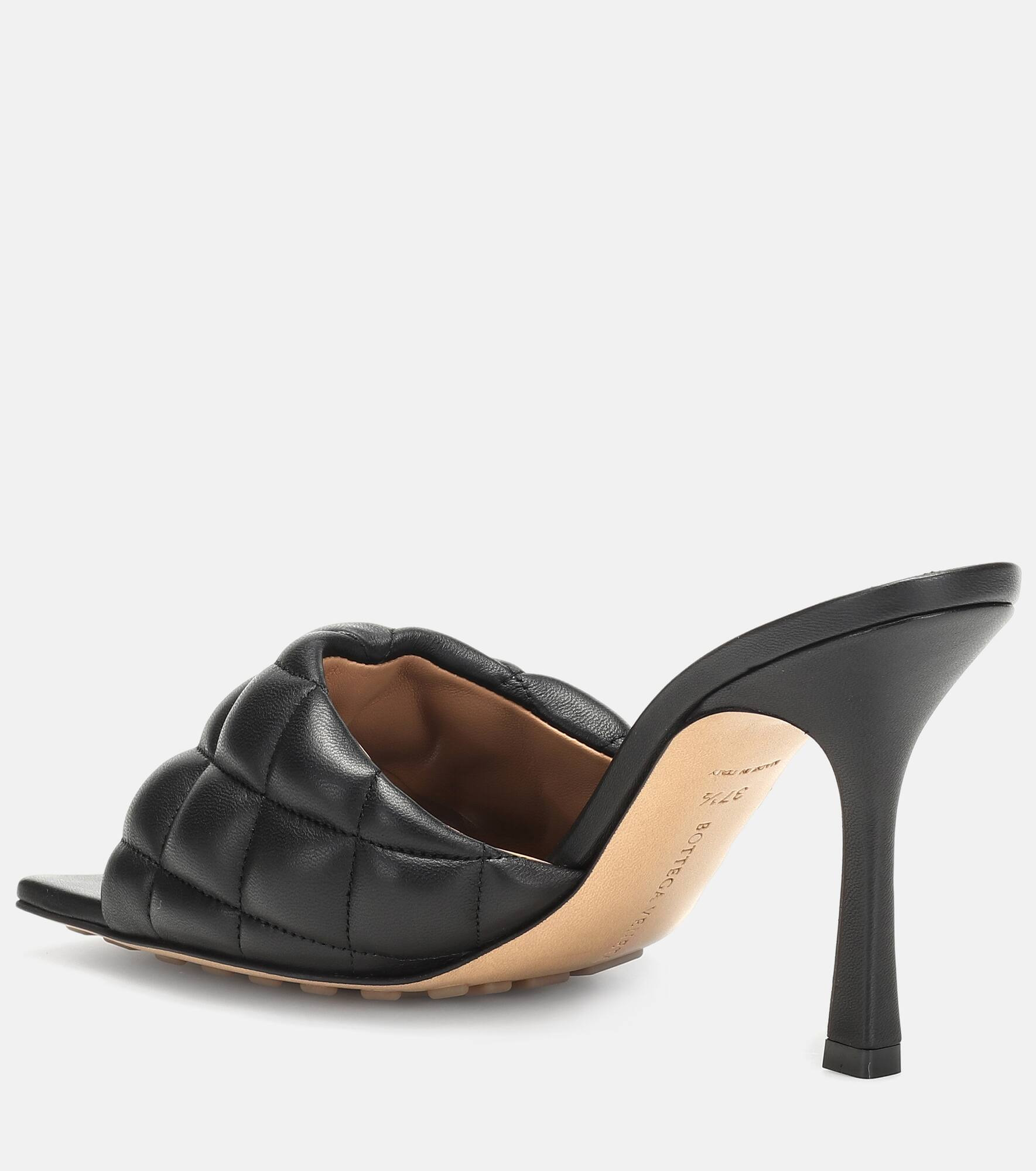 Padded leather sandals - 3