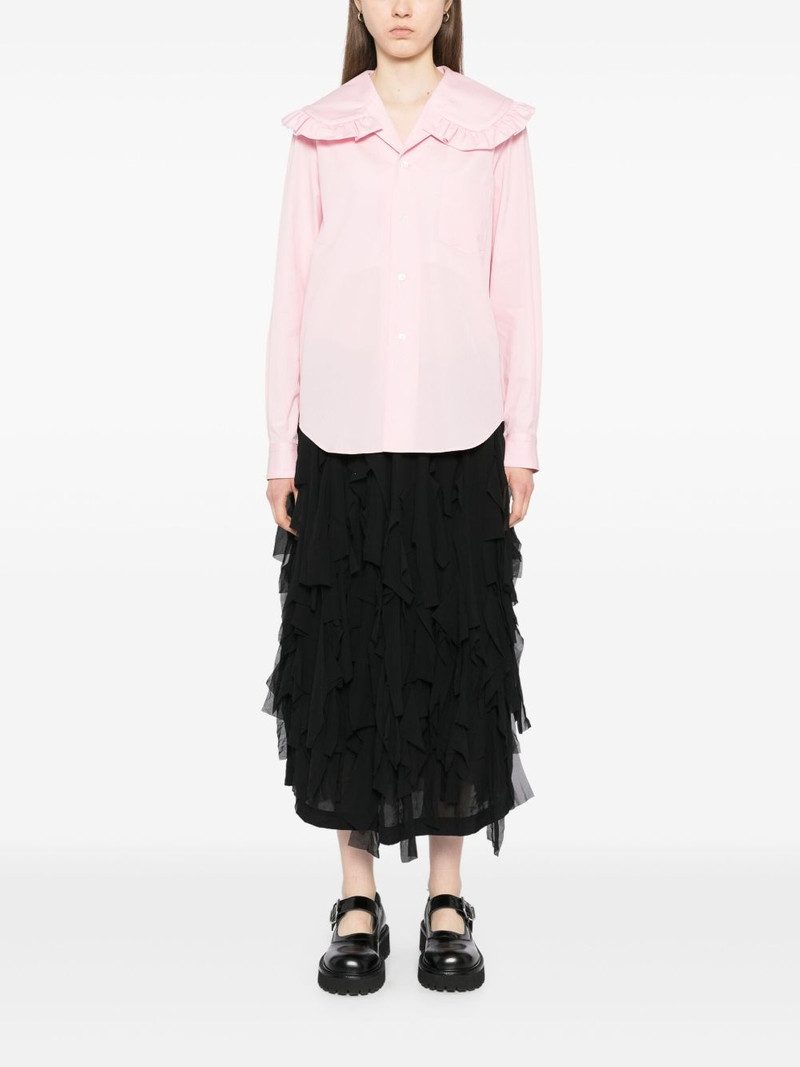 Comme des Garçons GIRL frill wide-collared shirt outlook