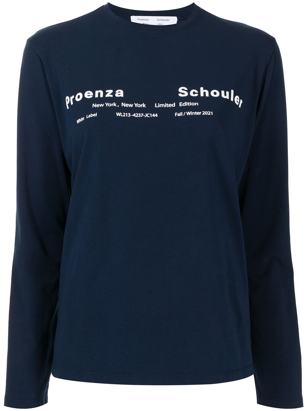 logo-print long-sleeve T-shirt - 1