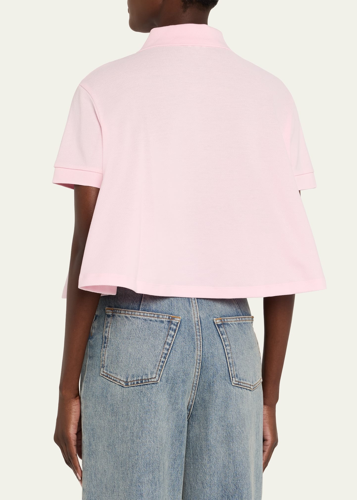 Short-Sleeve Trapeze Polo Top - 3