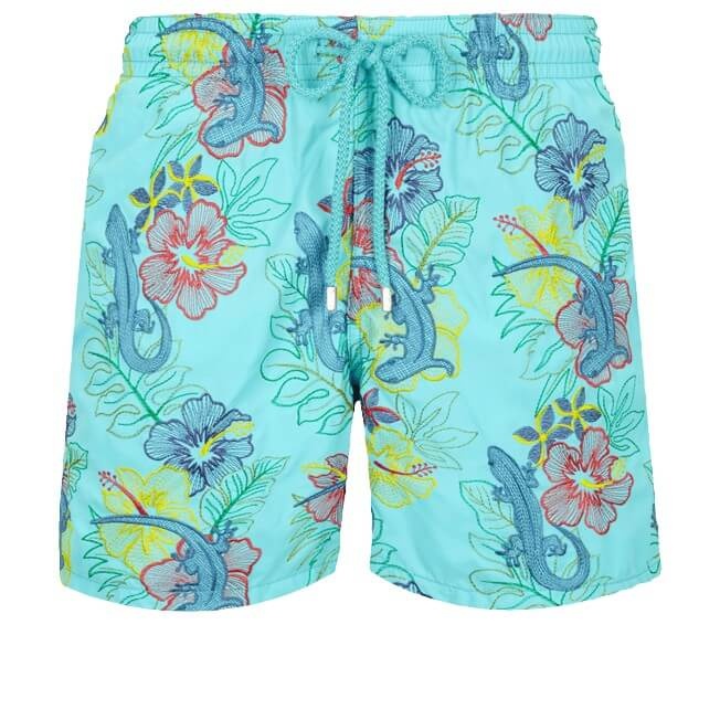 Men Swim Trunks Embroidered Les Geckos - Limited Edition - 1