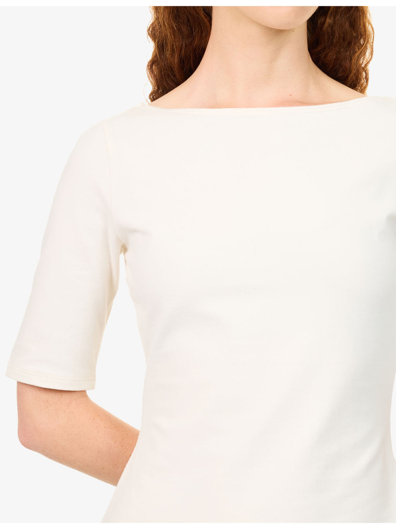 Santino Boat-Neck Stretch-Cotton Top 5