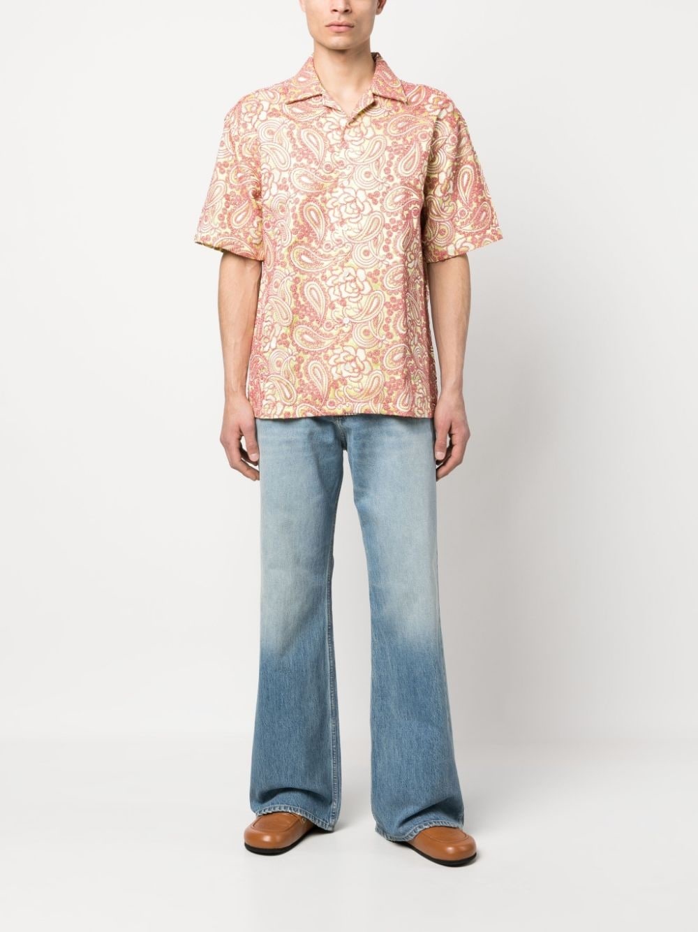 paisley-print short-sleeve shirt - 2