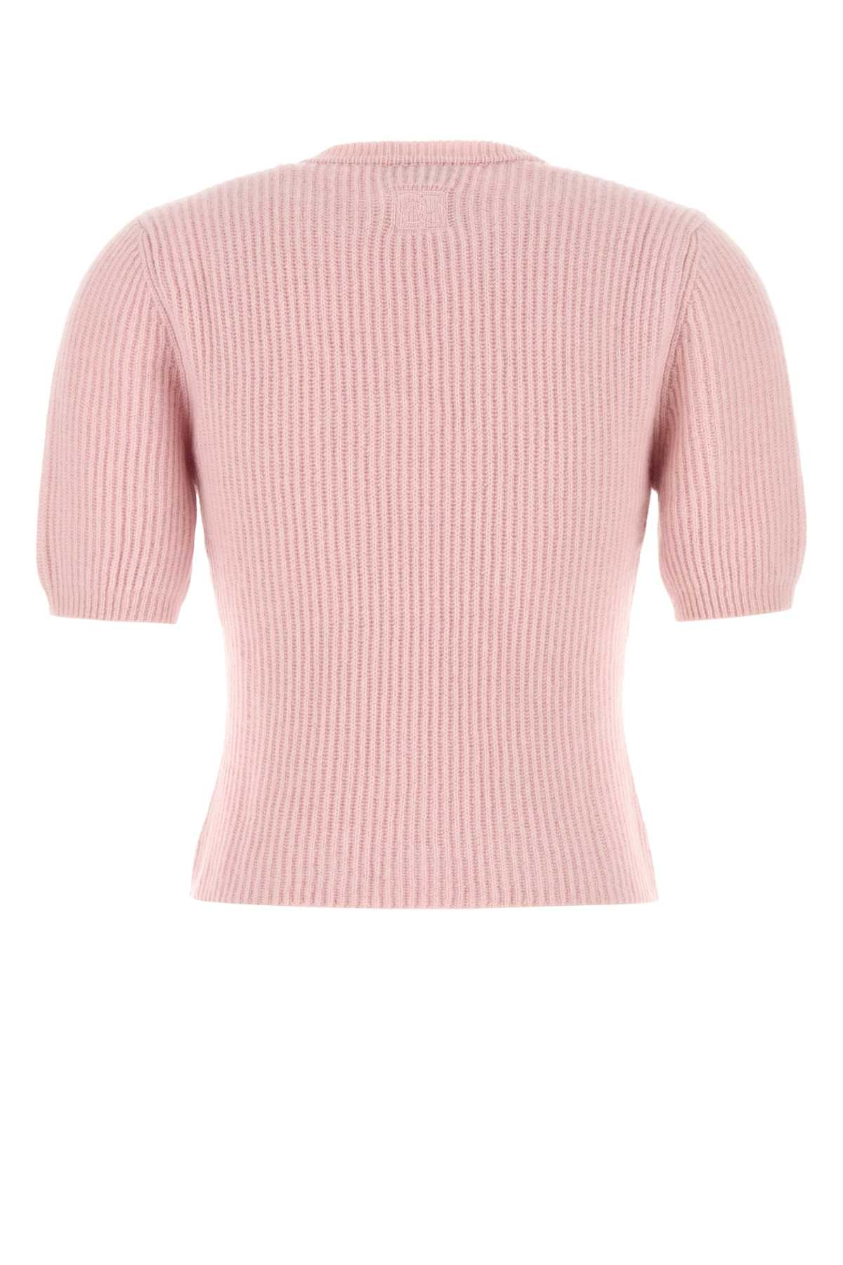 Magda Butrym Women Pink Stretch Cashmere Sweater - 2