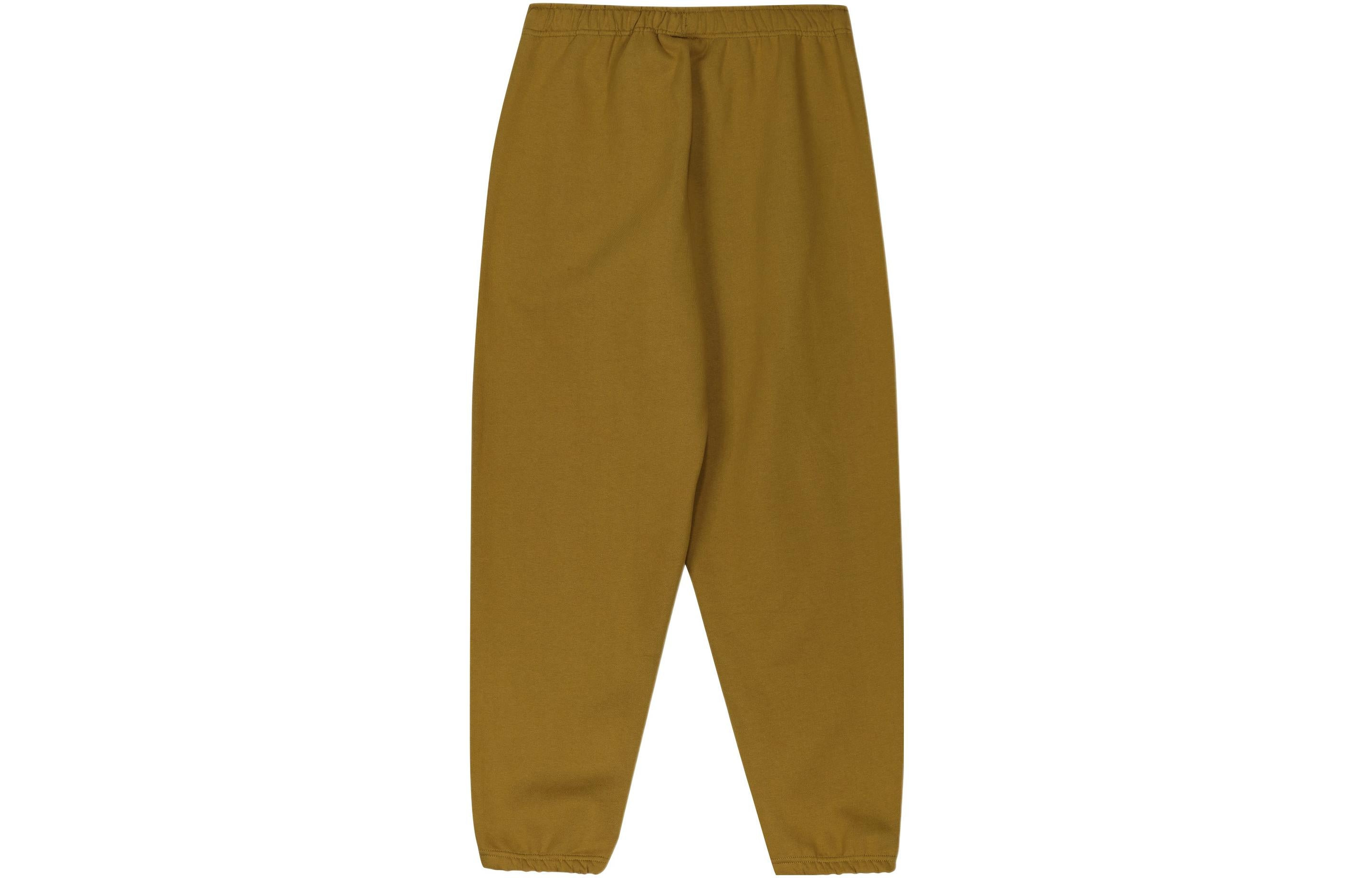 Men's Nike Logo Embroidered Casual Solid Color Sports Pants/Trousers/Joggers Yellow CW5460-318 - 2