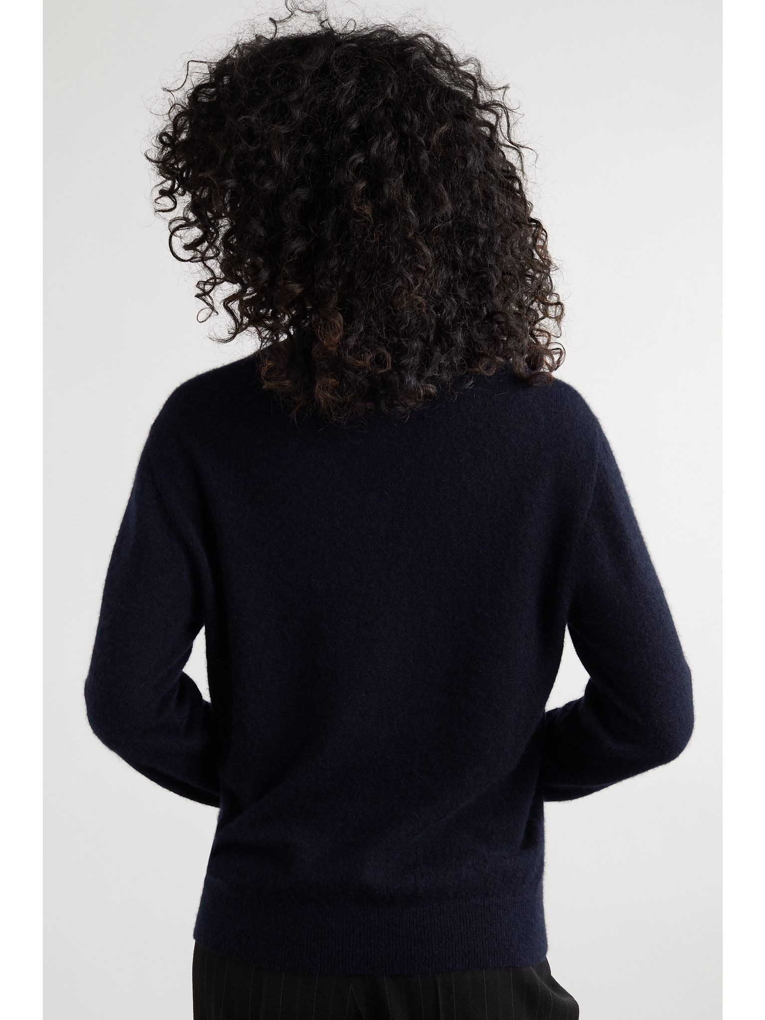 Cashmere and silk-blend sweater Midnight blue - 4