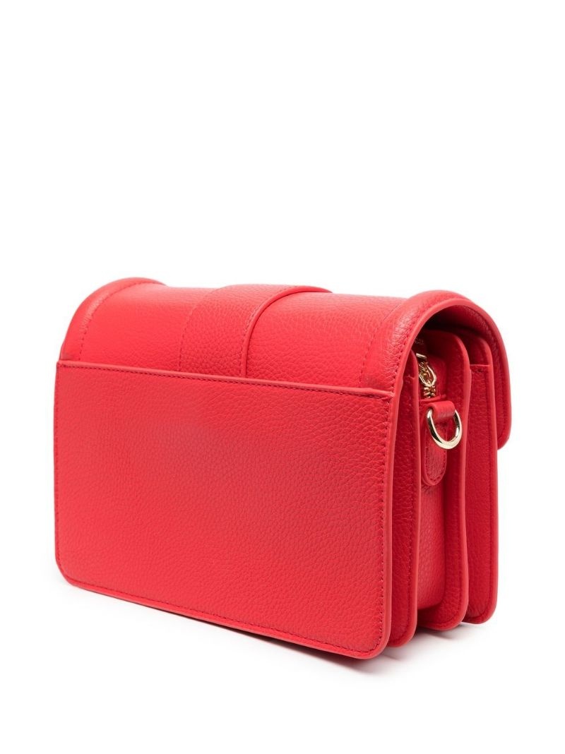 logo-buckle satchel bag - 6