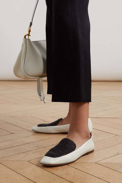 Chloé Olene two-tone leather loafers outlook