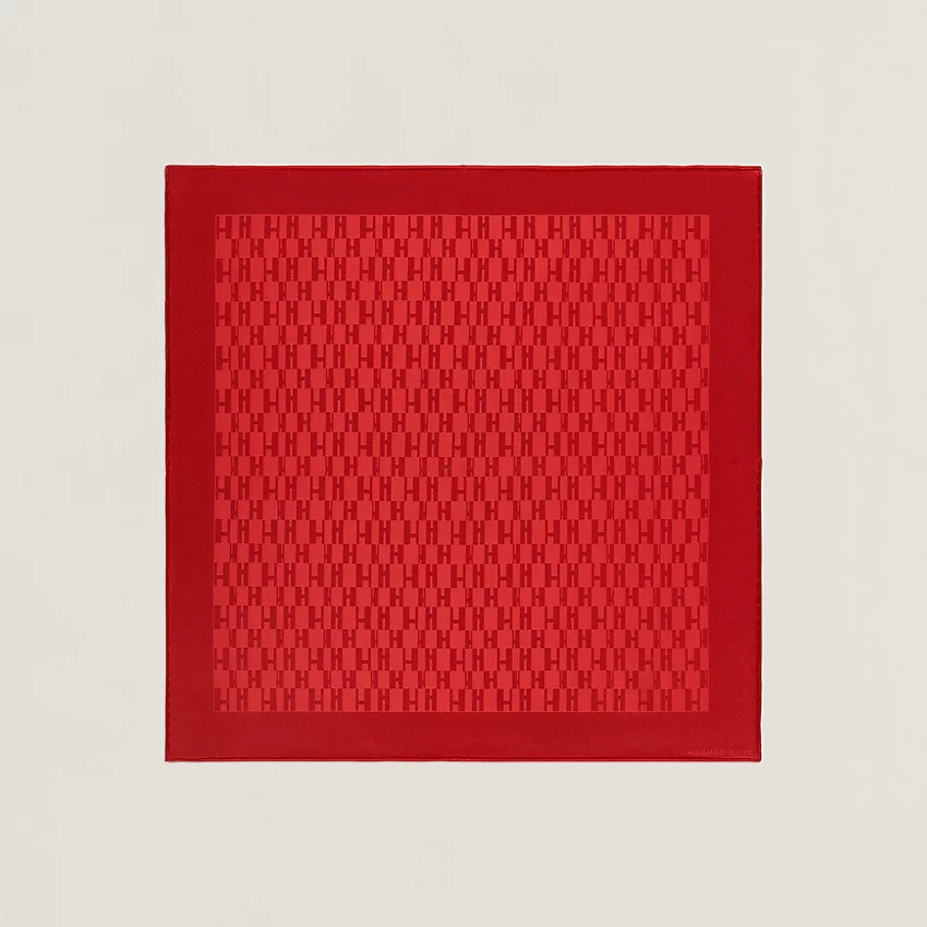 Façonnee Grand H pocket square 45 - 1