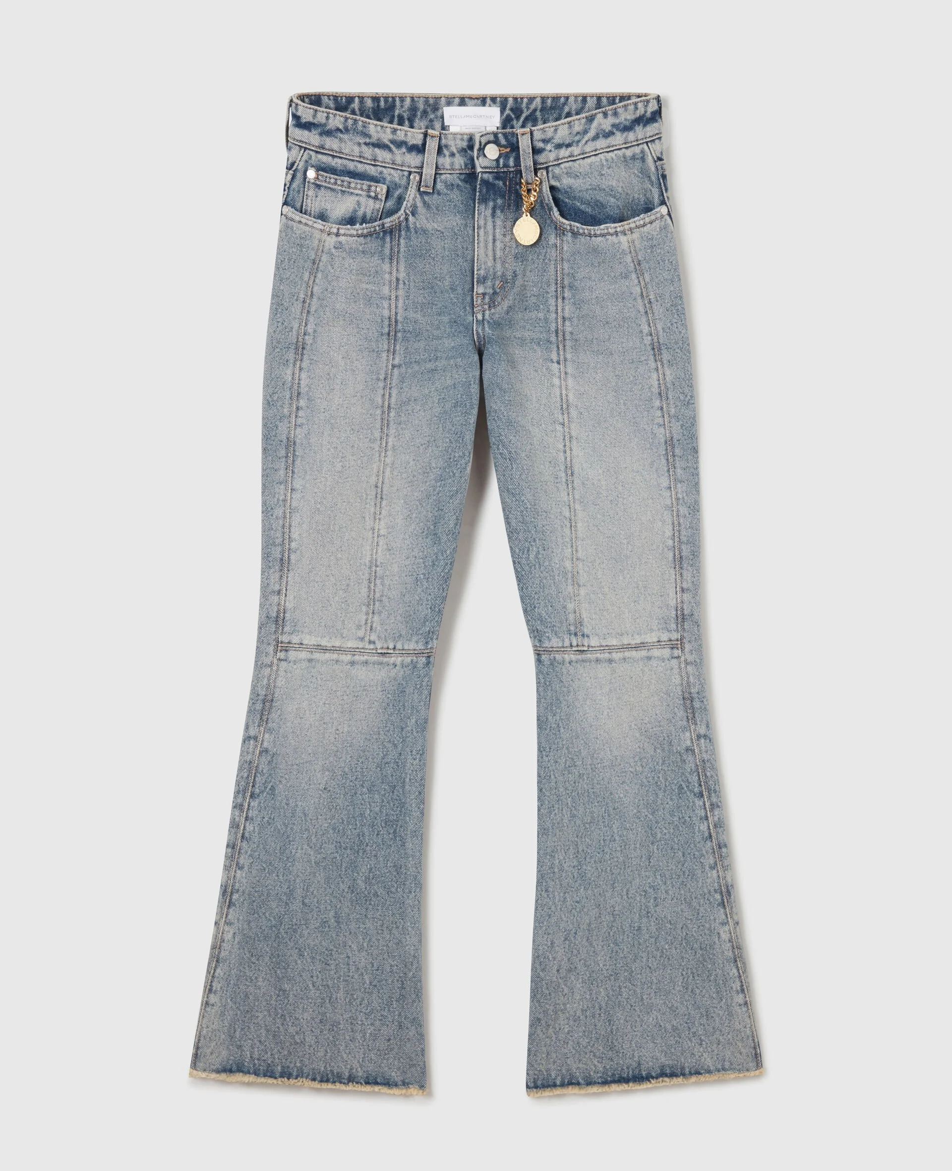 Vintage Wash Kick-Flare Jeans - 1