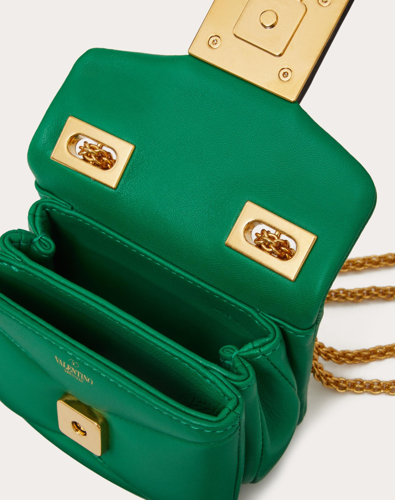 ONE STUD NAPPA MICRO BAG WITH CHAIN 7