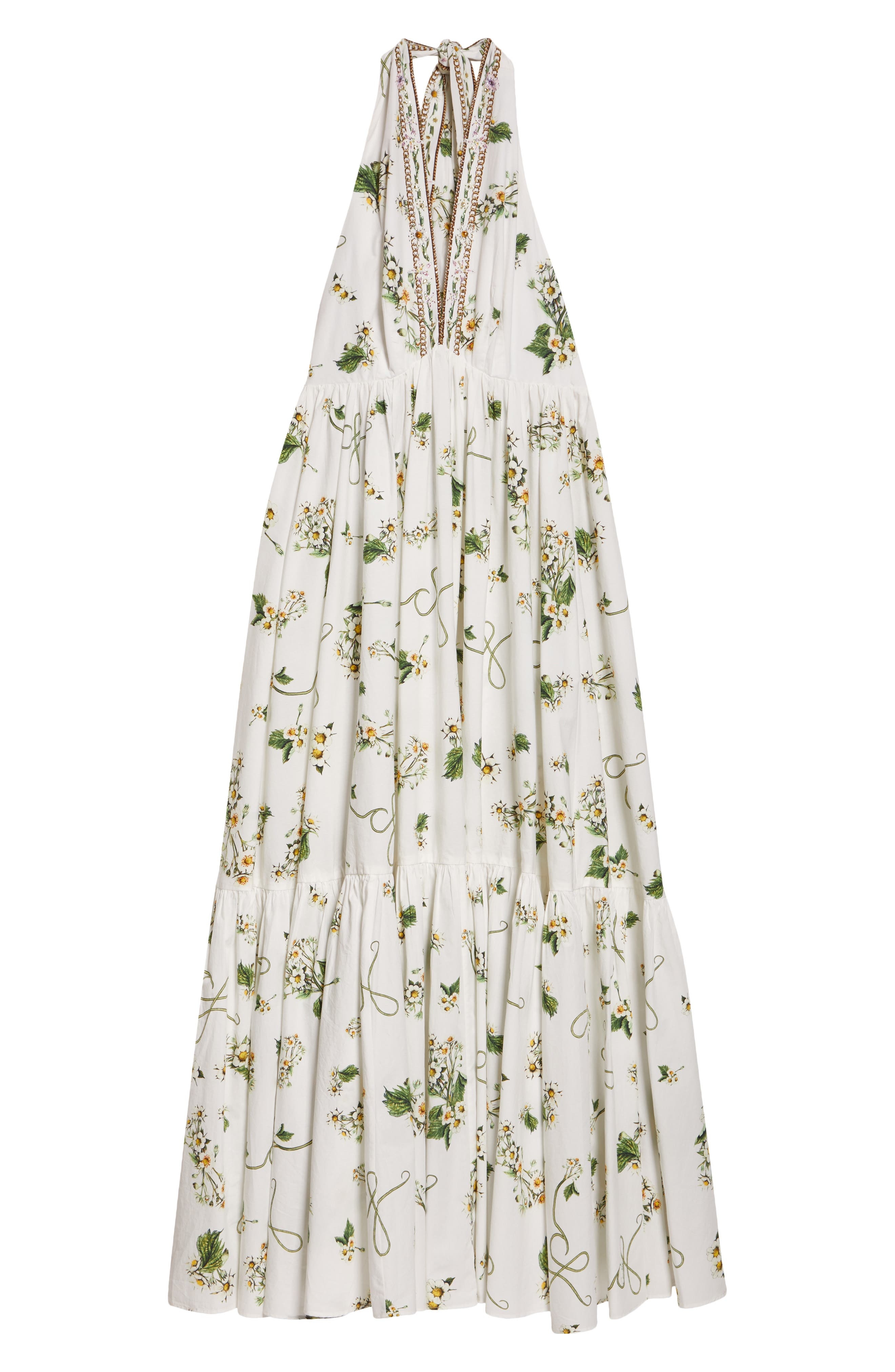 Camilla Botanical Utopia Tiered Organic Cotton Halter Maxi Dress at Nordstrom - 5
