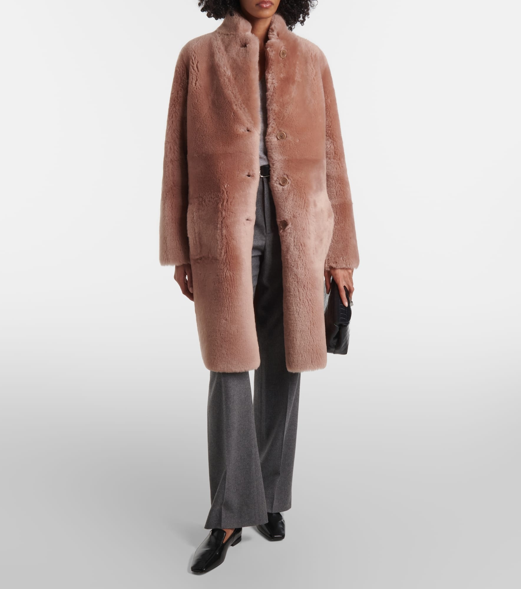Britanny reversible shearling and leather coat - 2