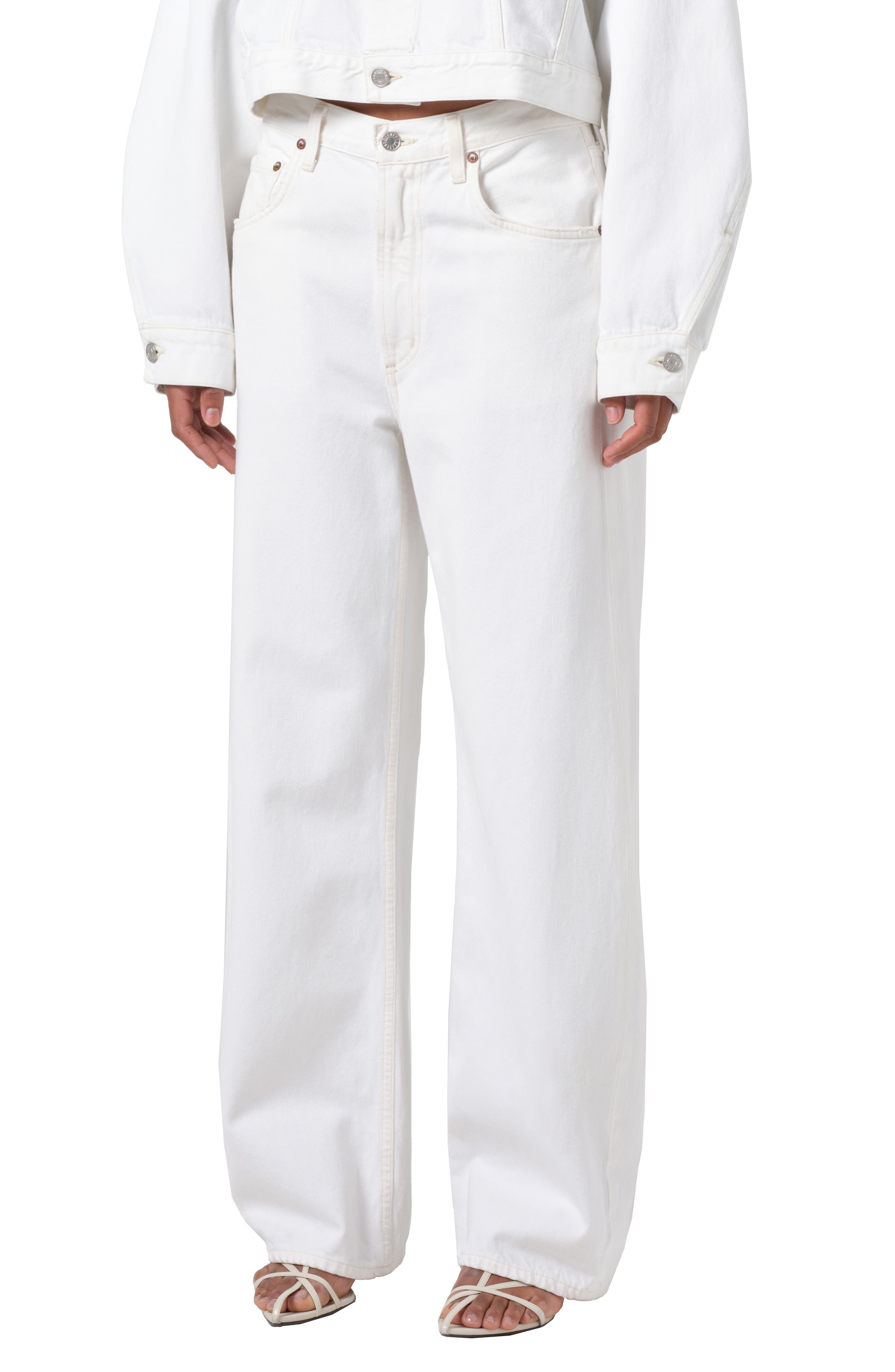 AGOLDE Low Curve Jeans in Milkshake at Nordstrom - 1