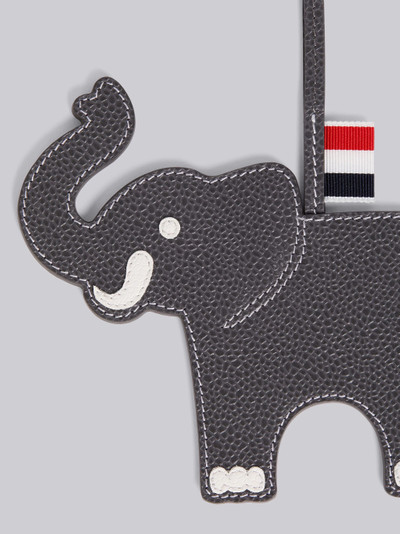 Thom Browne Medium Grey Pebbled Calfskin Elephant Charm outlook