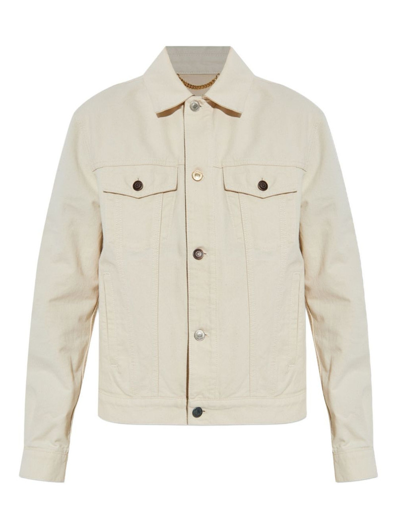 button-fastening denim jacket 1