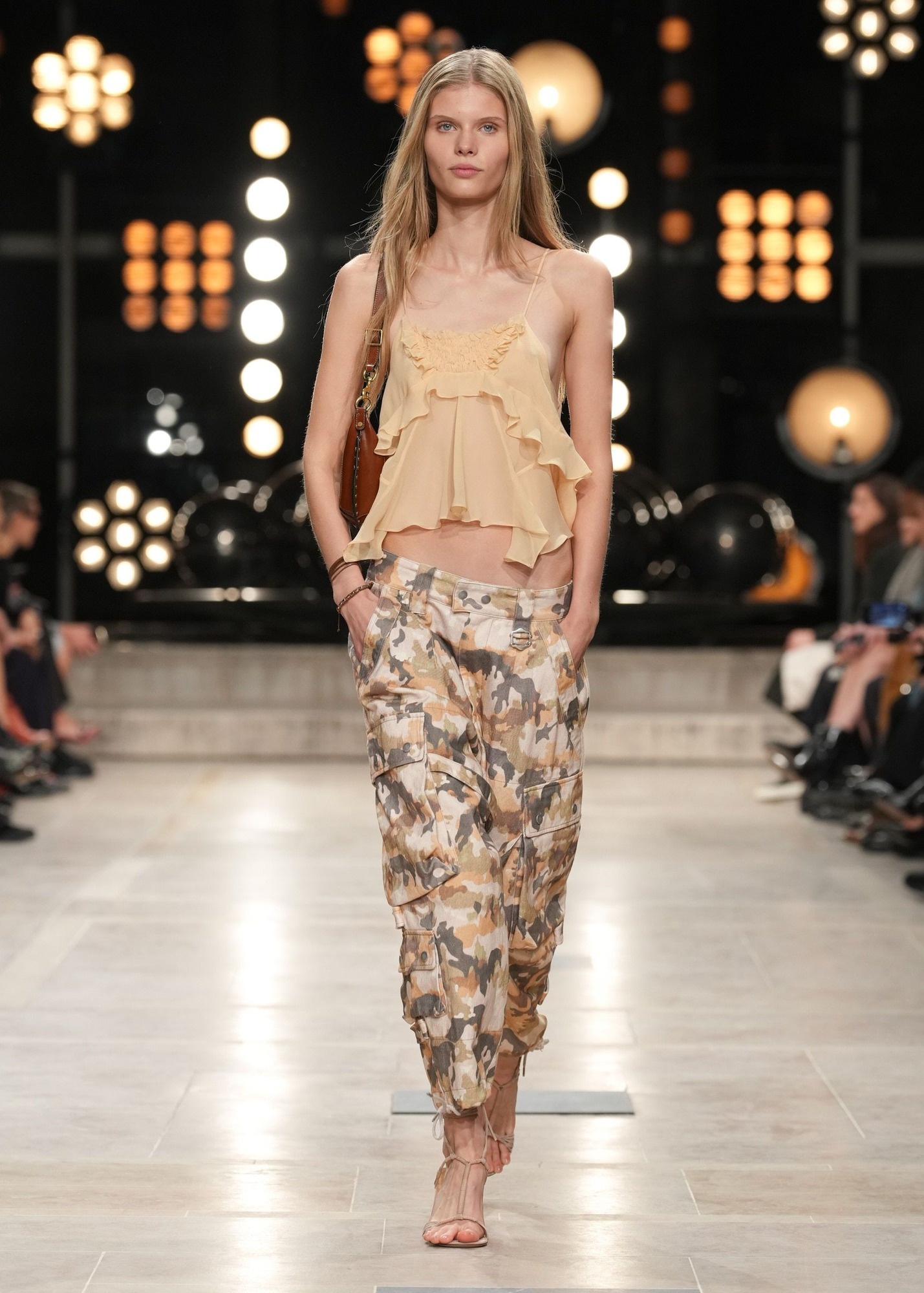 Helore printed cotton cargo pants - 7