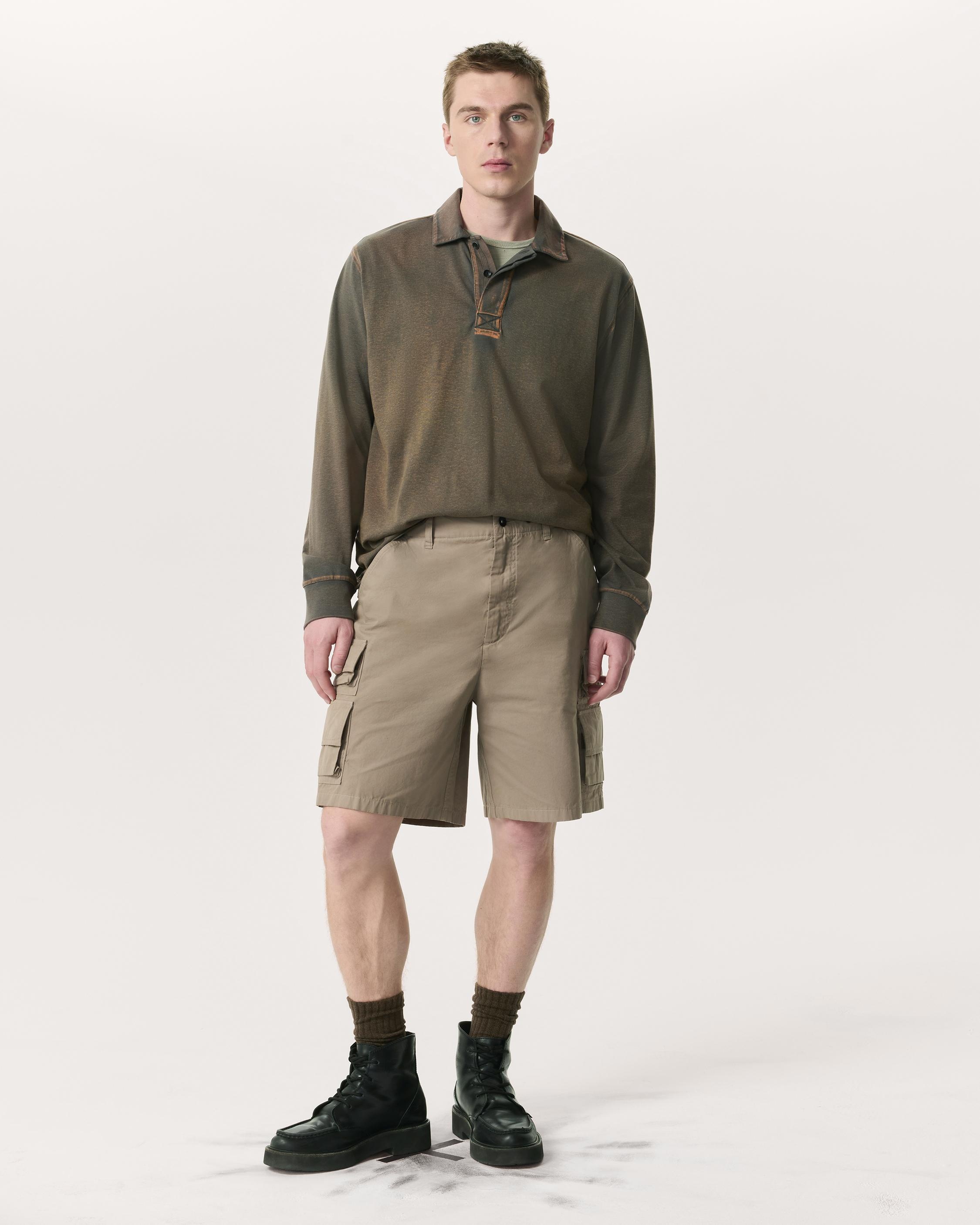 Union 8.5" Relaxed Straight Cotton Cargo Shorts - 2