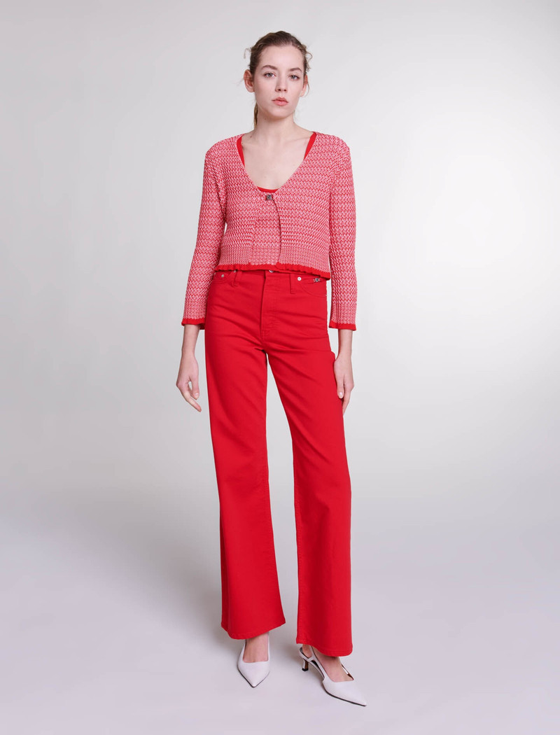 maje Herringbone knit twin set outlook