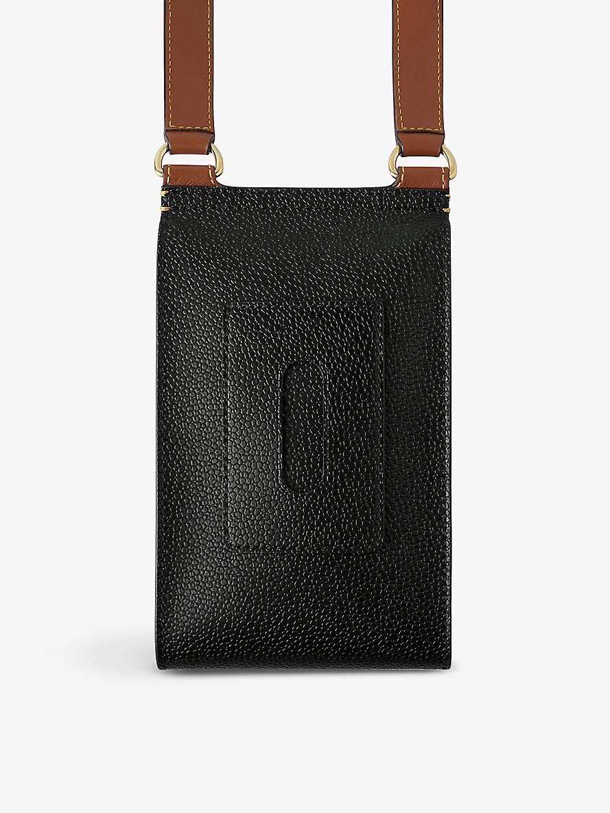 Antony mini postman's-lock grained-leather cross-body bag - 3