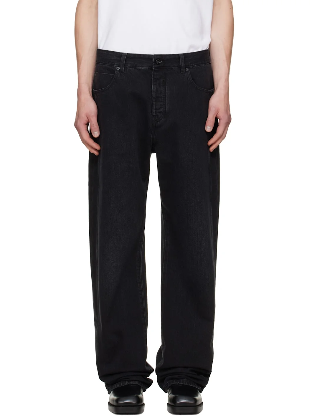 Black Loose-Fit Jeans - 1