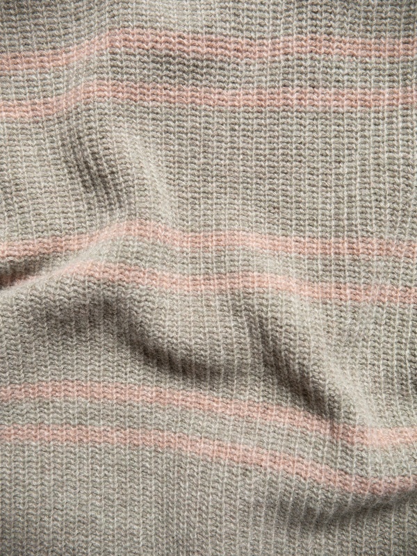 Gurra Striped Sweater Green Melange - 6