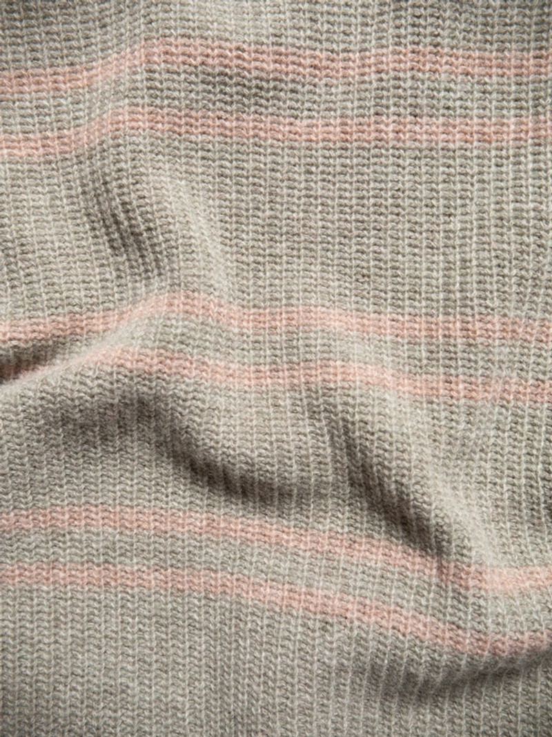 Gurra Striped Sweater Green Melange 6