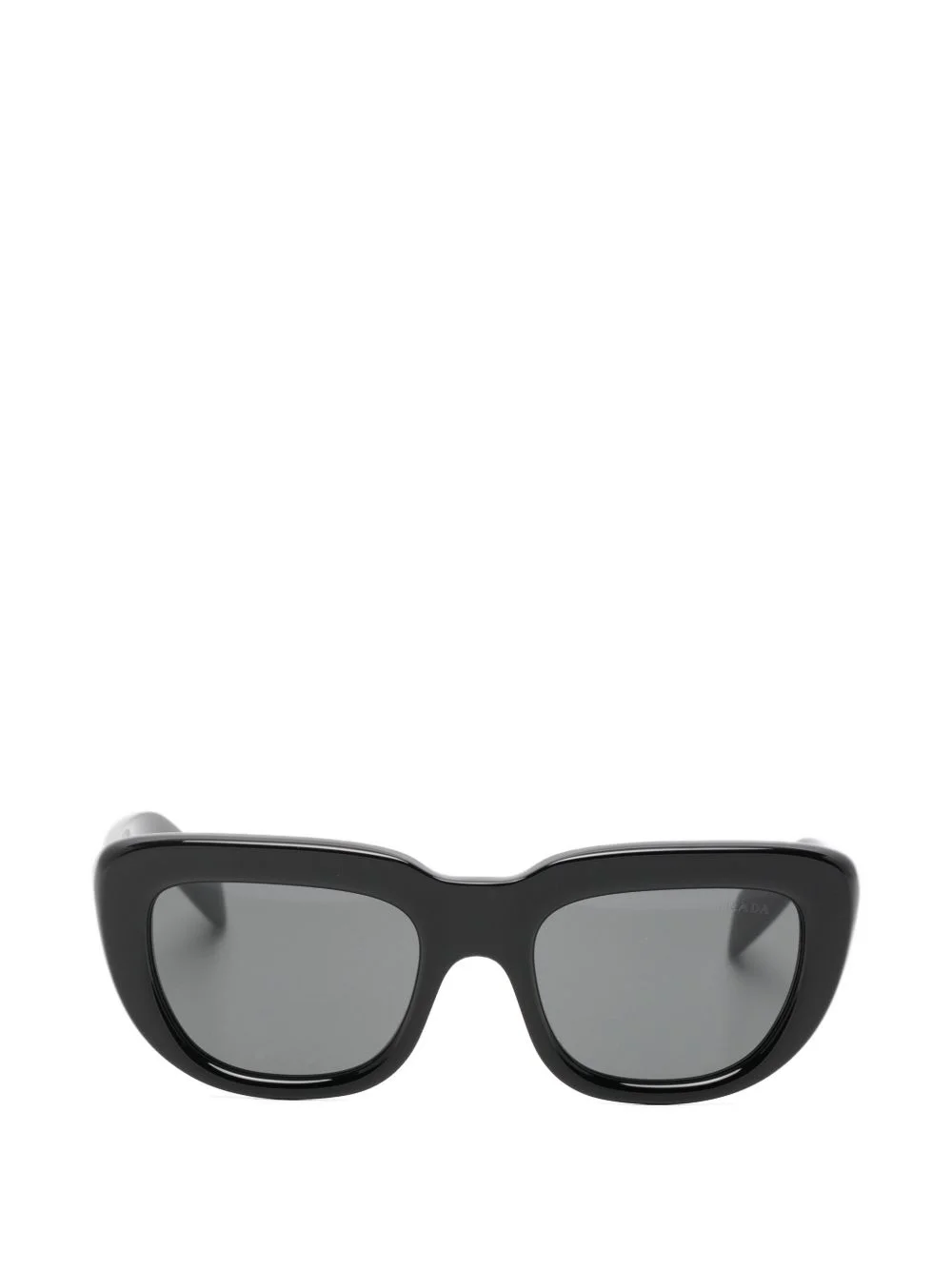 logo-print rectangle-frame sunglasses - 1