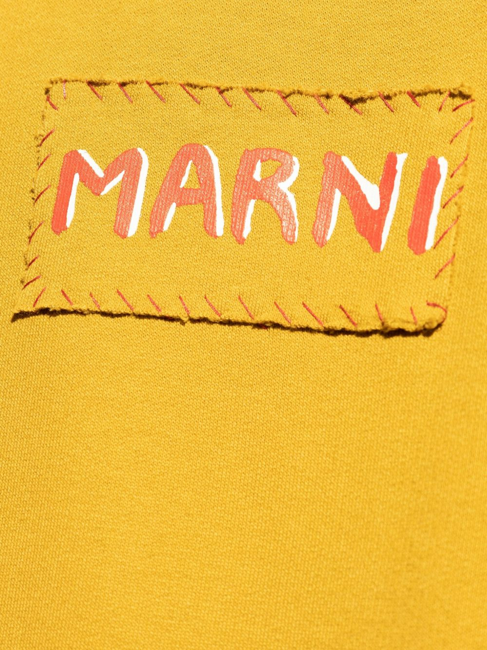 logo-patch cotton hoodie - 5