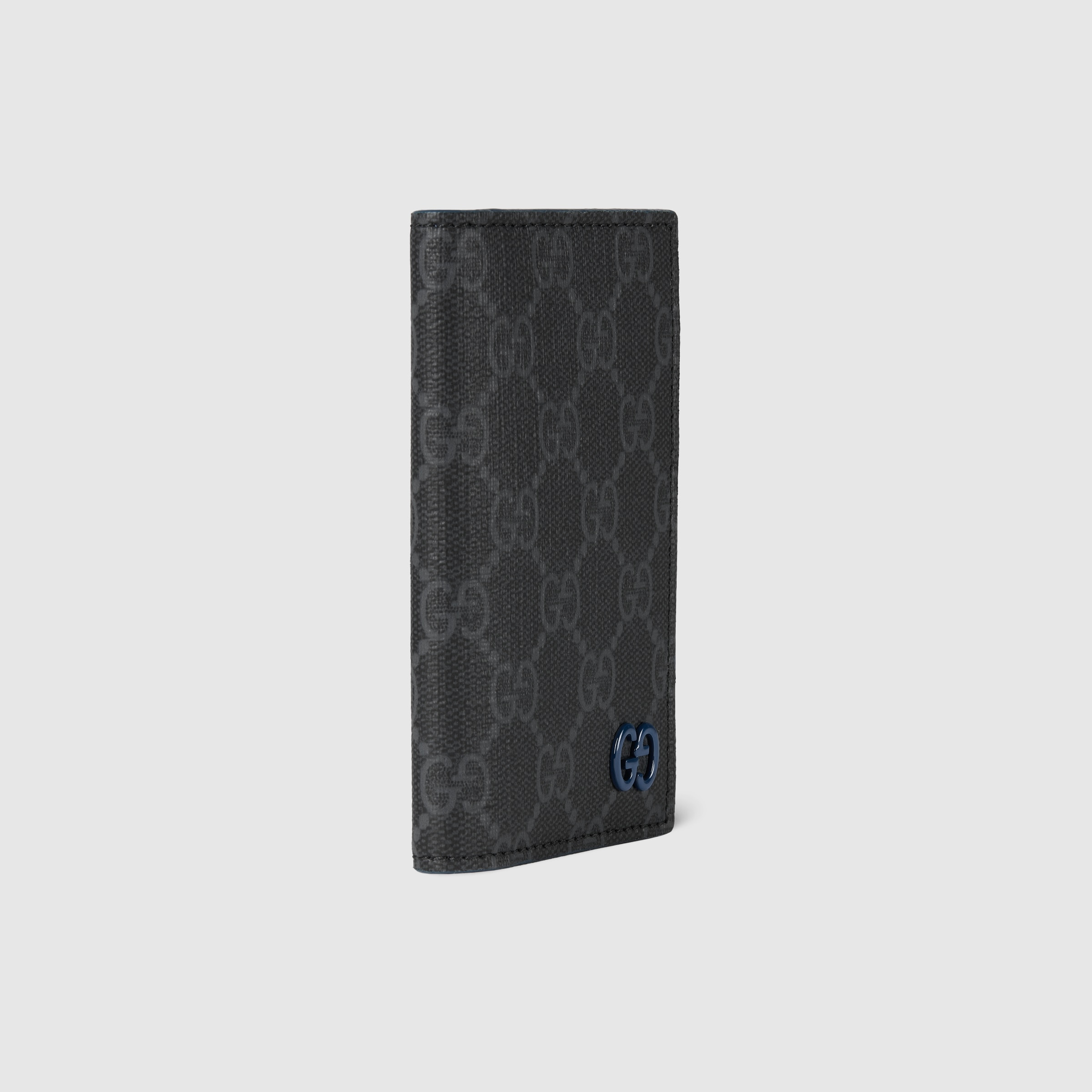 Blue interior GG long card case - 3