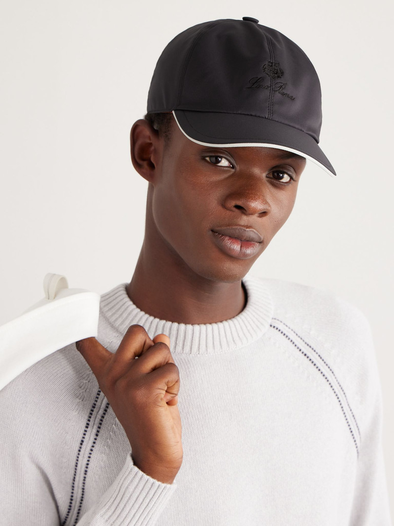 Loro Piana Logo-Embroidered Storm System® Shell Baseball Cap Black outlook