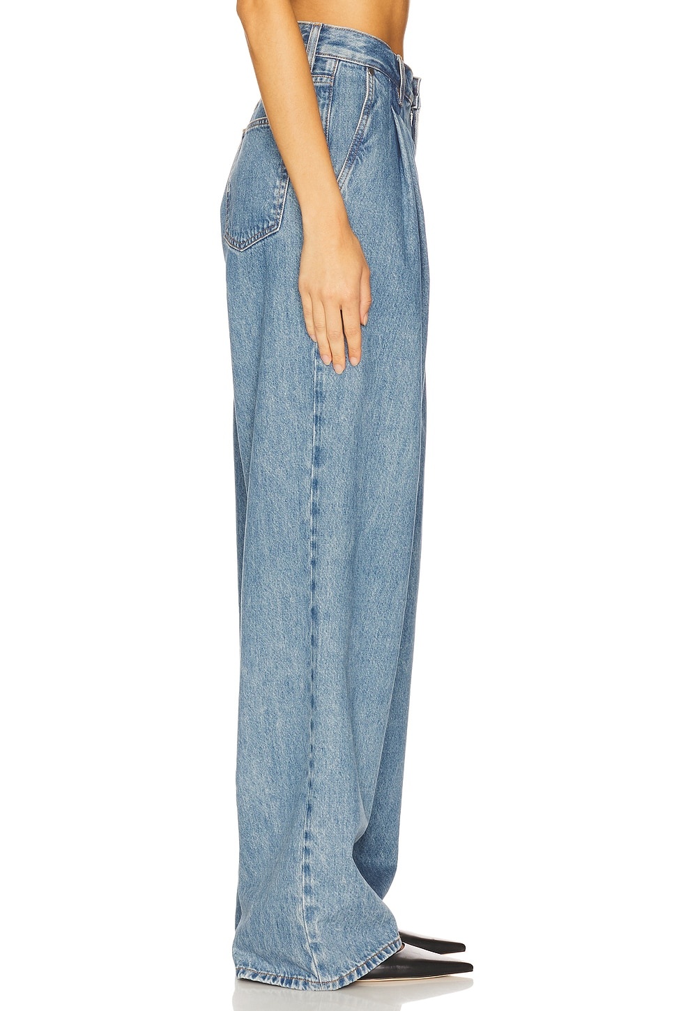 Double Pleated Wide Leg - 3