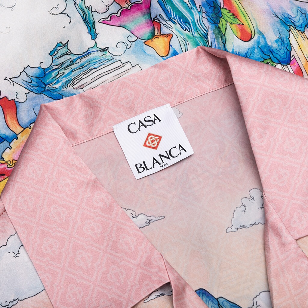 THE ROAD TO KNOWLEDGE S/S CUBAN COLLAR SHIRT - MULTI - 3