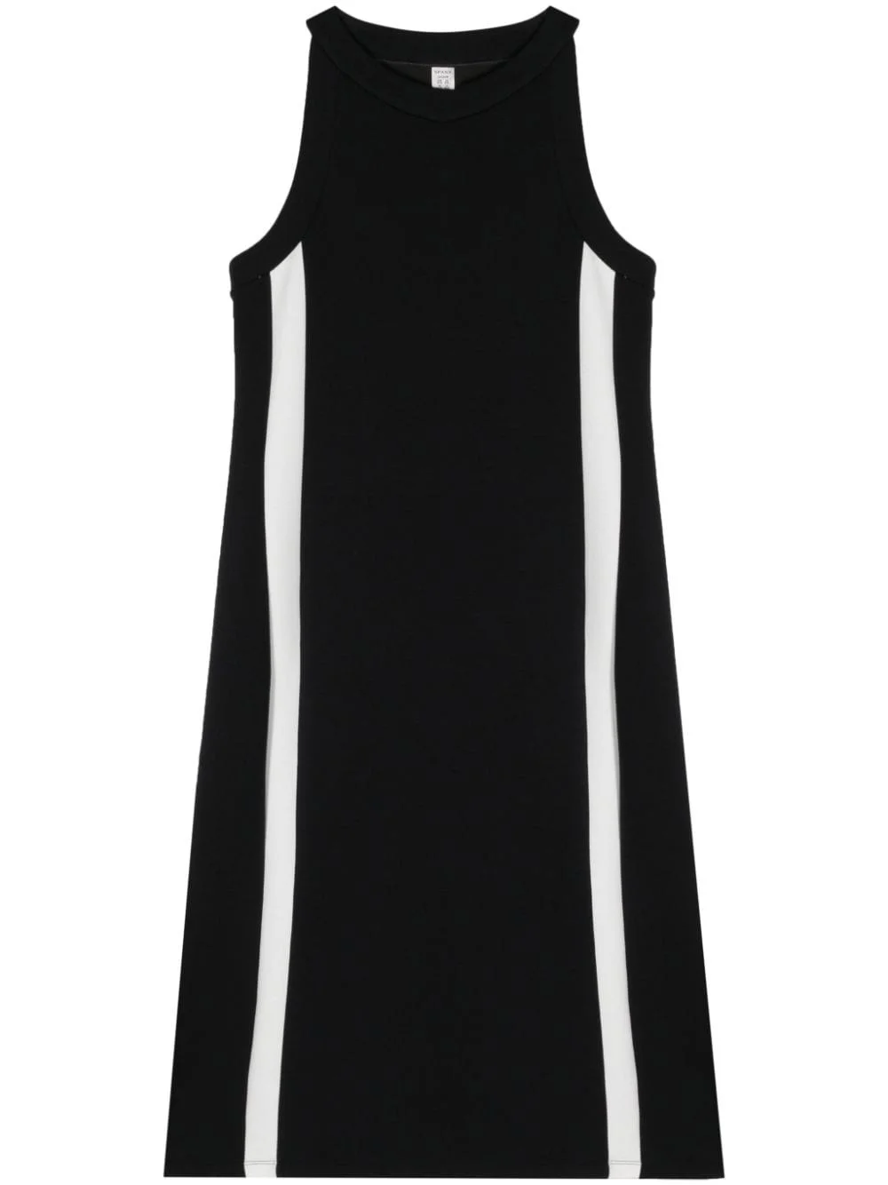 stripe-detail round-neck dress - 1