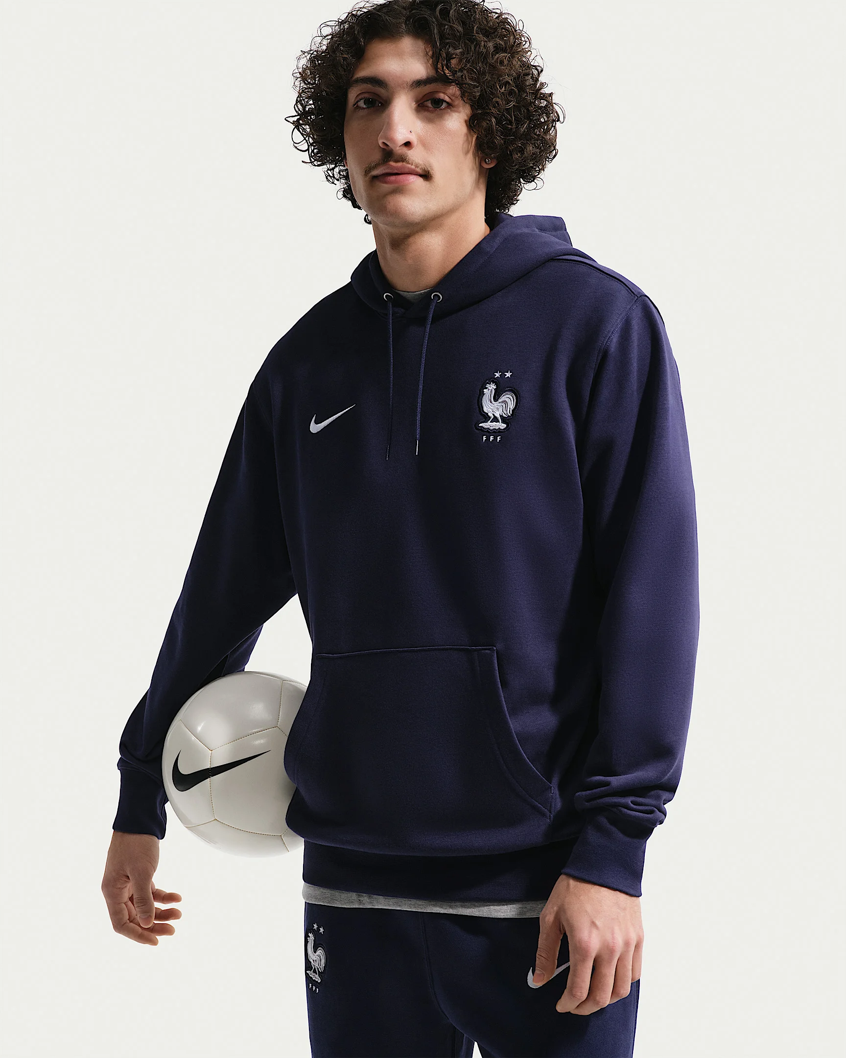 FFF Club Men's Nike Soccer French Terry Pullover Hoodie - 1