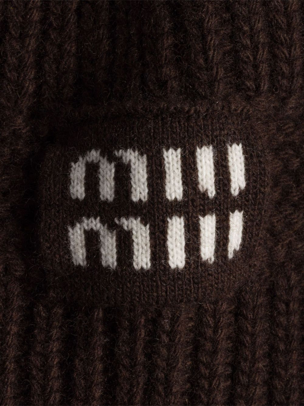 logo-detail knit beanie - 2