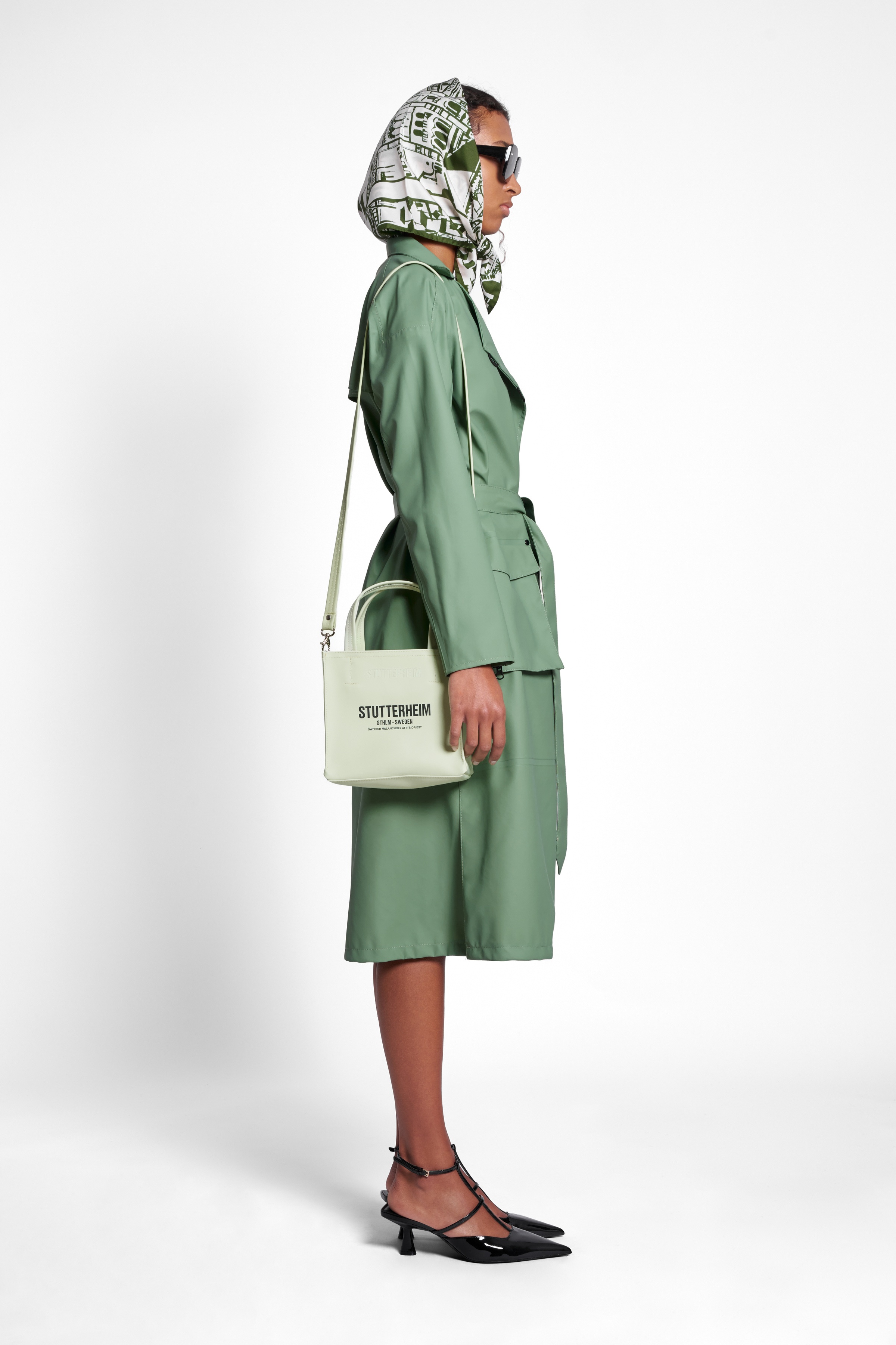 Kista Trench Coat Loden Green - 3