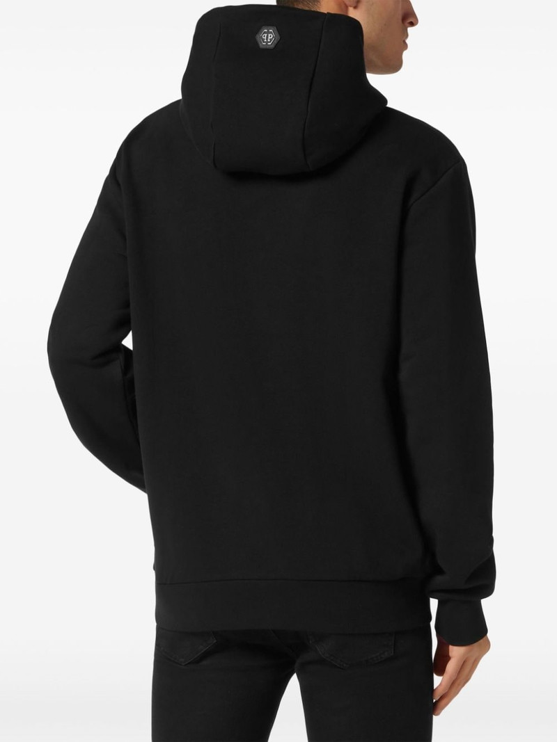 Gothic Plein-print hoodie 4