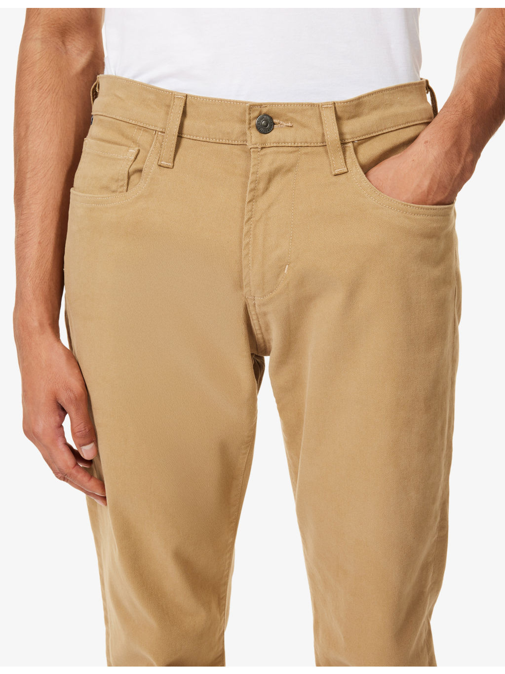 Elijah Straight-Leg Stretch-Denim And Cashmere Jeans - 5