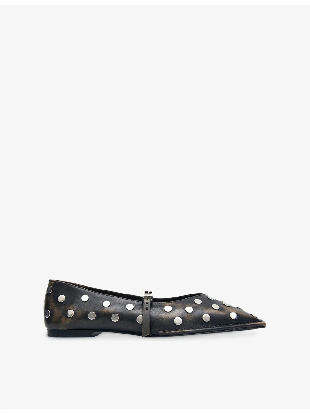 Sway Studded Leather Ballet Flats - 1